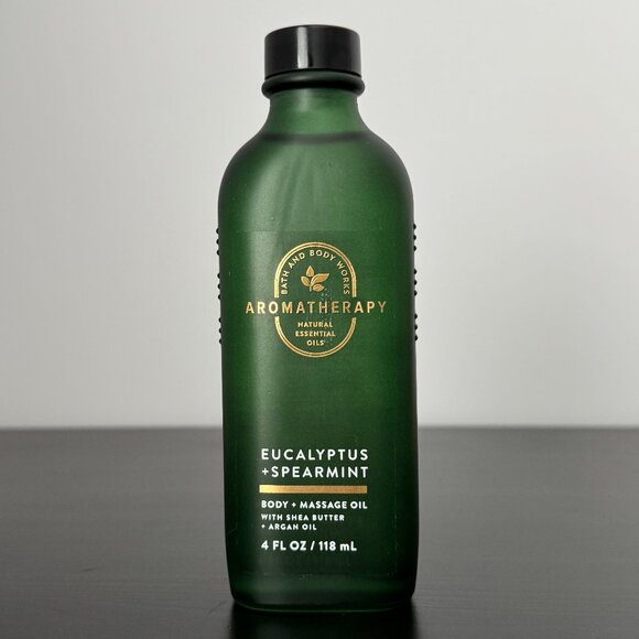 Bath and Body Works Aromatherapy Eucalyptus Spearmint Body and Massage Oil - Picture 1 of 14